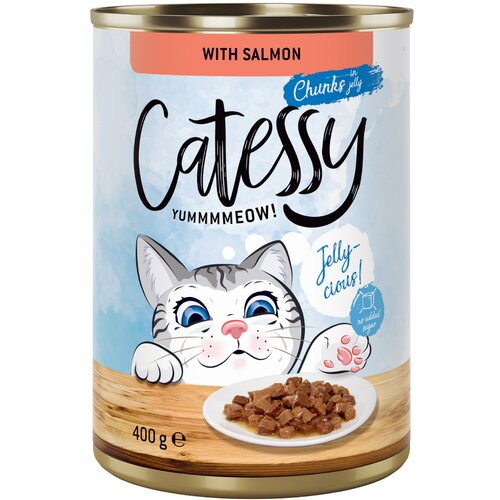 Catessy zalogajčići u umaku ili želeu 12 x 400 g - losos u želeu Cijene