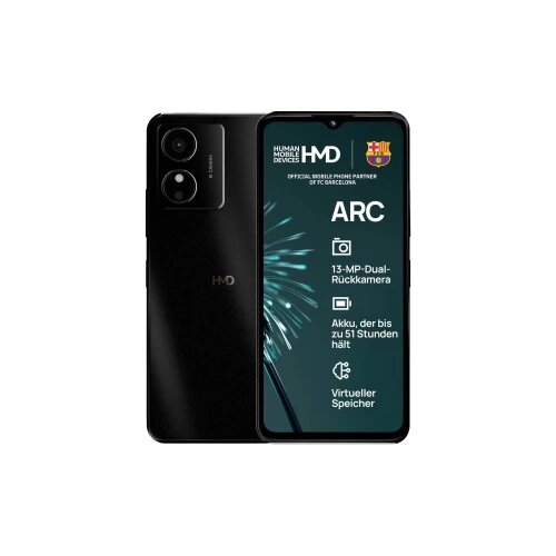 HMD Arc pametni telefon 64 GB 16.6 cm (6.52 palac) crna Android&amp;trade; 14 (Go Edition) Hybrid-Slot Slike
