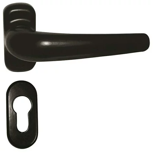  kvaka za vrata Master Eco (Crne boje, Aluminij, Cilindarski profil PZ)