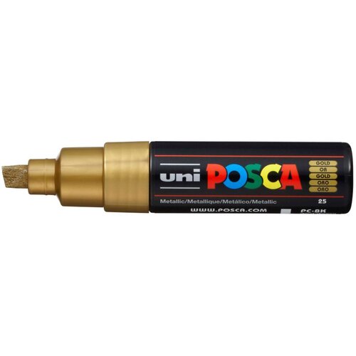 POSCA Uni flomaster; konica 8 mm prirezana; zlat, (22005678) Cene