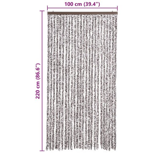  Zastor protiv insekata smeđi-bež 100 x 220 cm &amp;scaron;enil Slike