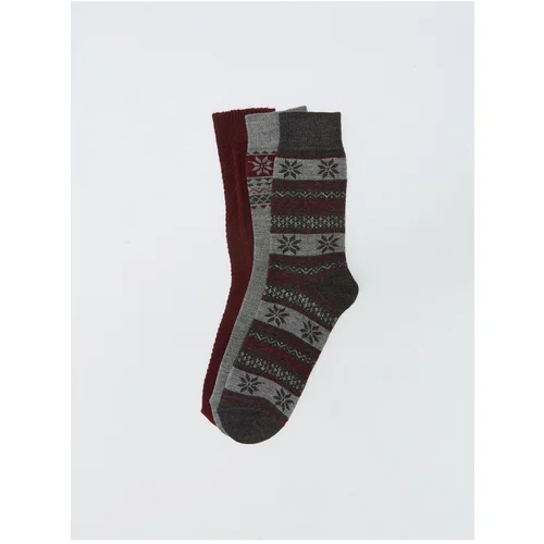 LC Waikiki Patterned Men's Socks 3-Piece