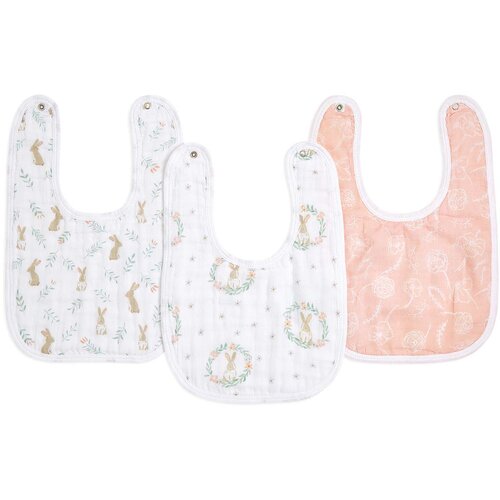 Aden+Anais komplet 3 bombažnih slinčkov blushing bunnies Cene