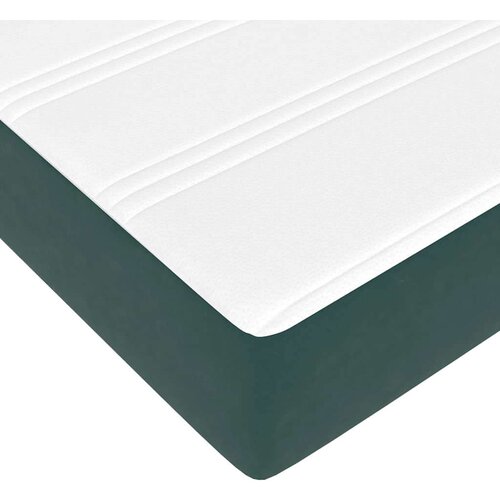 VidaXL okvir kreveta s madraca tamnozeleni 90x200cm bar&amp;scaron;unasti Slike