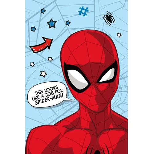 Jerry Fabrics Rdeča/modra otroška odeja iz mikropliša 100x150 cm Spiderman –