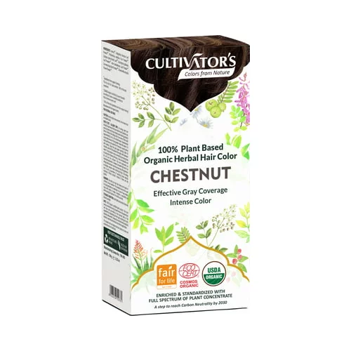 CULTIVATOR'S Organic Herbal Hair Color - Chestnut