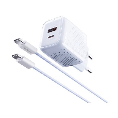 Moxom mx-hc206 Kucni punjac 18w fast pd 20w type c na type c plavi ( P1259 ) Slike