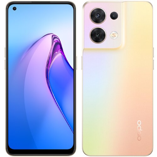 Oppo Obnovljeno - znaki rabe - Reno8 5G zlata 256 GB 8 GB ram dual sim - vidne oznake uporabe obnovljeno, (21636052) Slike