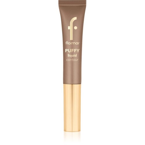 Flormar Puffy Liquid Contour krema za konturiranje s aplikatorom nijansa 001 Amber 12 ml Slike