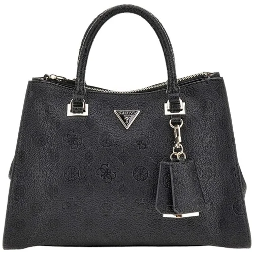 Guess CRESIDIA SOCIETY SATCHEL Crna