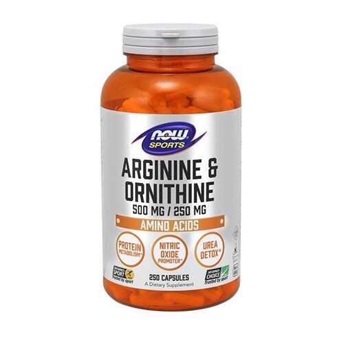 Now Foods Arginin i ornitin 250 капс. Cene