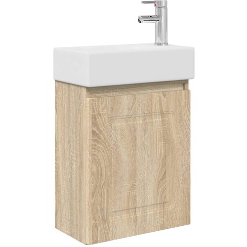 vidaXL Kopalniška omarica s tapo Sonoma hrast 45,5 x 22,5 x 84 cm, (5000245242) Cene