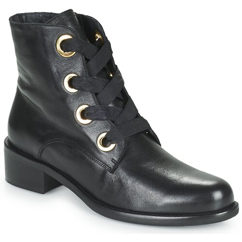 Myma Pol&amp;scaron;kornji 5901-MY-CUIR-NOIR Črna Slike