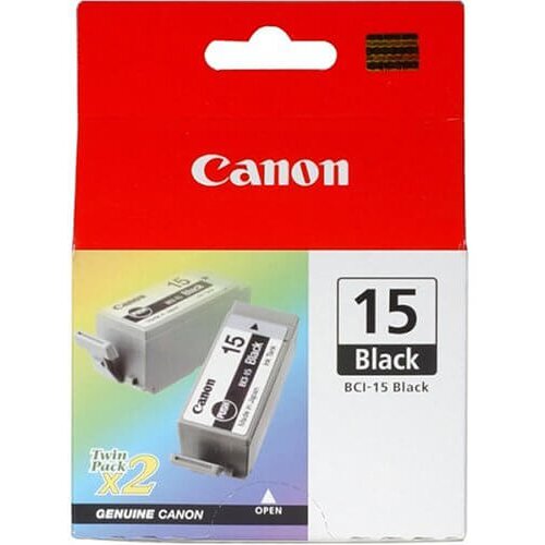 Canon kartuša BCI-15BK (črna), dvojno pakiranje, original Cene