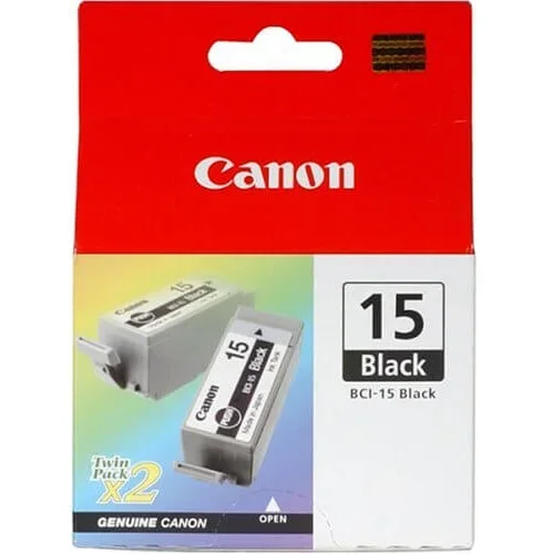 Canon kartuša BCI-15BK (črna), dvojno pakiranje, original