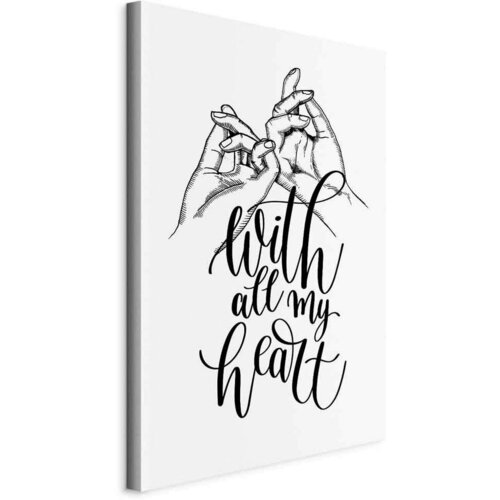 Artgeist Slika Na Platnu With All My Heart Cene