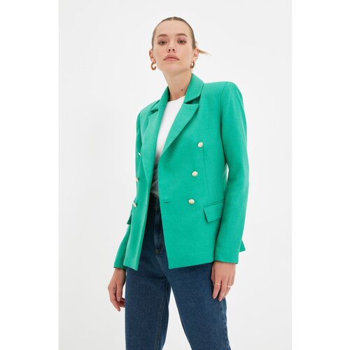 Trendyol emerald Green Button Detailed Jacket Slike