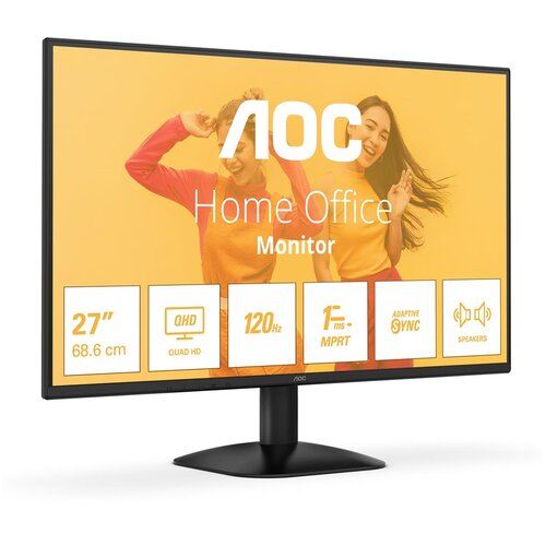 AOC 27 inča Q27B35S3 QHD 2560x1440 IPS 120 Hz kancelarijski monitor Slike