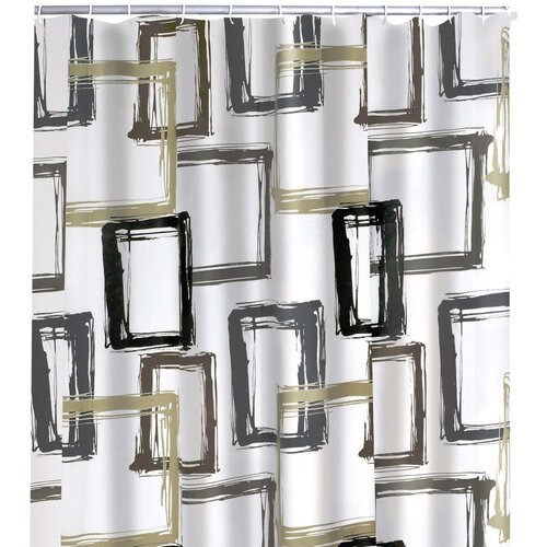 Ridder Zavesa za tuš Pattern Brown 180x200 cm, (20827633) Cene