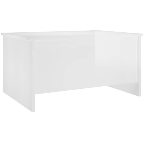  Stolić za kavu sjajni bijeli 80x55,5x41,5 cm konstruirano drvo Slike