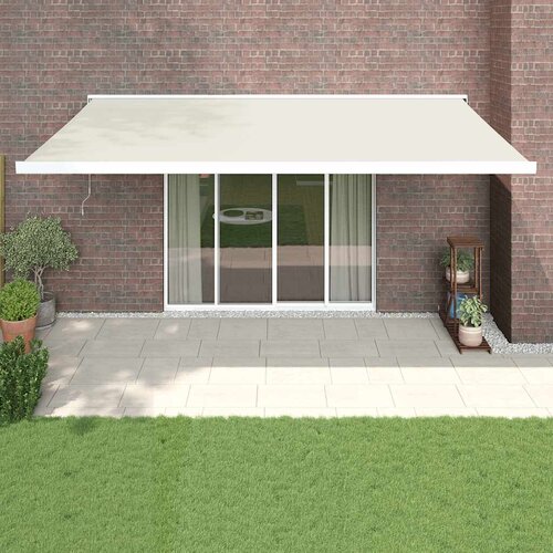 Tenda na uvlačenje krem 5 x 3 m od tkanine i aluminija Cijene