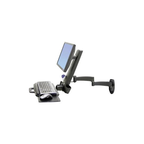 Ergotron Combo Arm Serie 200 1-struki zidni nosač za monitor 25,4 cm (10") - 61 cm (24") crna ladica za tipkovnicu, mogu Cijene