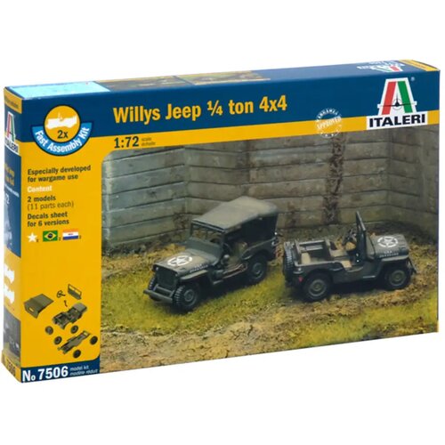 Italeri 1/72 Willys Jeep 1/4 ton 4x4 vojna vozila set maketa od 2 komada Cijene