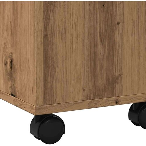 vidaXL Klubska mizica artisan hrast 60x60x38 cm inženirski les Cene