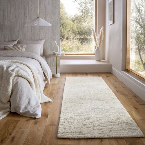 Flair Rugs Slonoko&amp;scaron;čen ročno tkan volnen tekač 80x230 cm Harris Boucle &amp;ndash; Slike