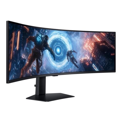 Samsung monitor LS49FG910EUXEN 49&amp;quot;/VA,zakrivljen,32:9/5120x1440/144Hz/1msGTG/HDMI,DP/freesync/crna Slike
