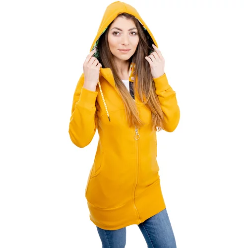 Glano Women's Stretch Sweatshirt - yellow
