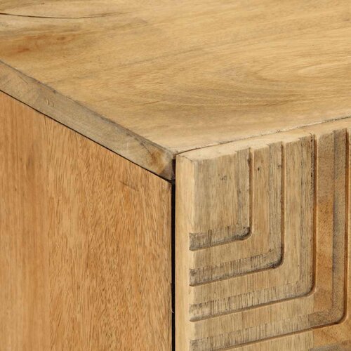  Komoda smeđa 90x33x75 cm Puno drvo Mango Slike