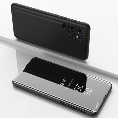 SUNSKY Etui/ovitek s prednjim steklom za Samsung S22 Ultra | Črn Cene