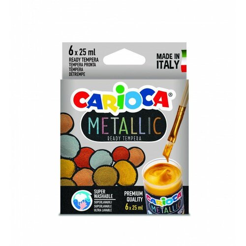 Carioca tempere ready metallic 6/1 25ml Cene