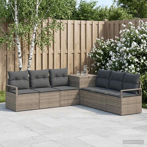  Set sofe 7 kom. Siva i tamno siva 120 x 62 x 69 cm Cene