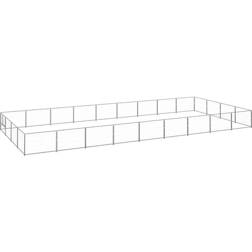  Kavez za pse srebrni 36 m² čelični Cijene
