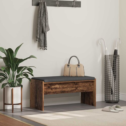  Klupa za hodnik s jastukom Staro drvo 83 x 38 x 40 cm Cene