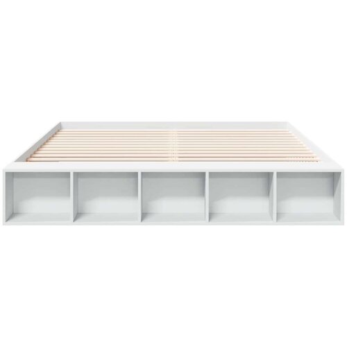 vidaXL Okvir za krevet bijeli 200 x 200 cm od konstruiranog drva Cene