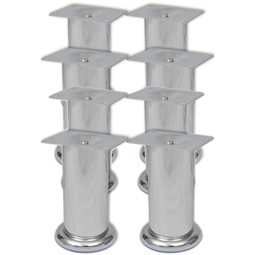  Okrugle noge za kauč 8 kom kromirane 120 mm Cijene