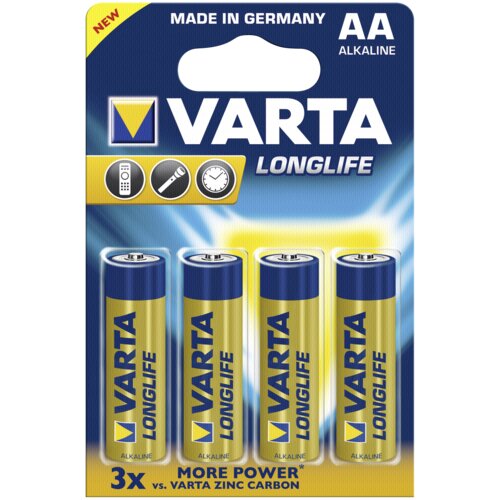 Varta 100x4 Longlife Extra Mignon AA LR 6 PU master box Slike