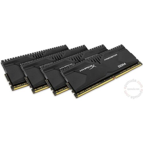 Kingston HyperX Predator (T2) HX430C15PB2K4/16 16GB Kit (4x4GB) DDR4 3000MHz Intel XMP ram memorija Slike