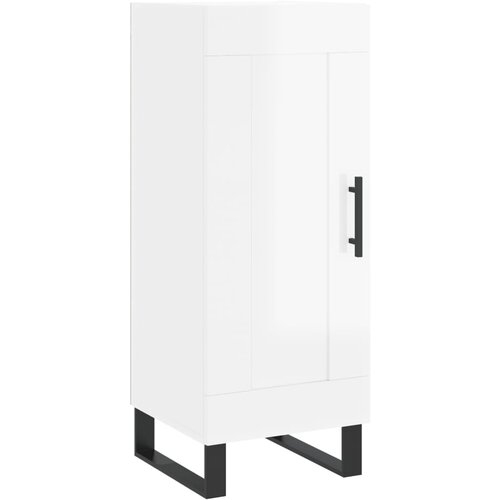 Maison Chic Komoda - Predalnik visok sijaj bela 34,5x34x90 cm inženirski les, (21718785) Slike