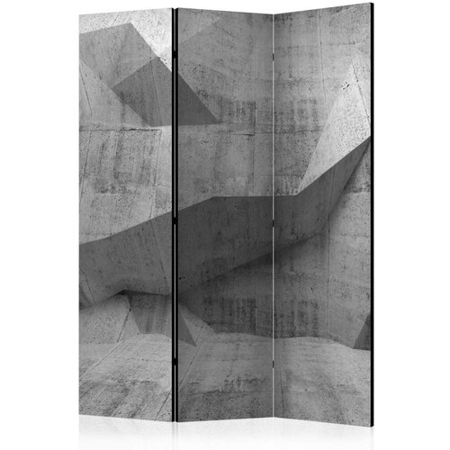  Paravan u 3 dijela - Concrete Geometry [Room Dividers] 135x172 Slike