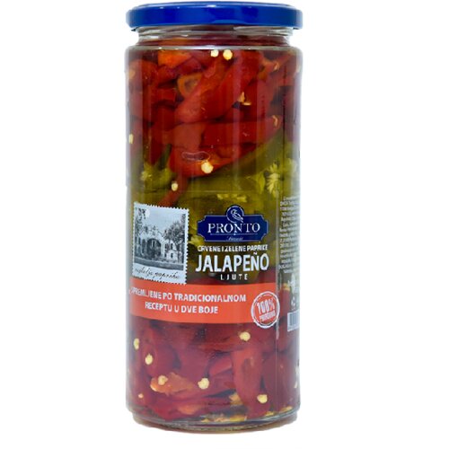 Pronto Crvene i zelene paprike Jalapeno, Ljute, 580ml Slike