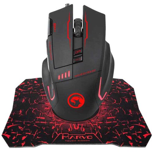 Marvo miš G909L + G1 podloga za igranje Cene