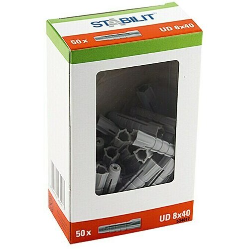 STABILIT Univerzalne tiple (Promjer tiple: 8 mm, Duljina tiple: 40 mm, Prikladno za: Pune građevne materijale, 50 Kom.) Slike