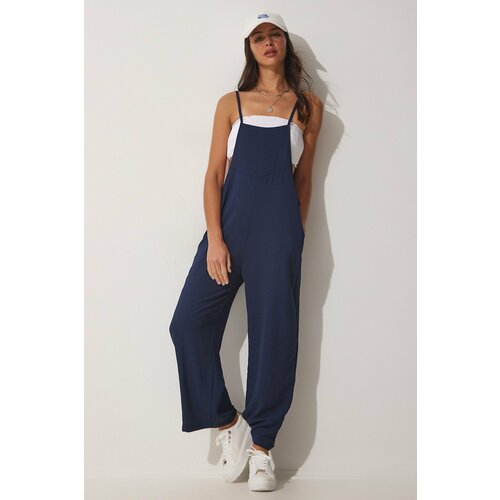 Happiness İstanbul Jumpsuit - Dunkelblau - Relaxed fit Cene