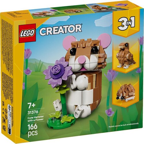 Lego Creator 3in1 Cute Hamster with Flower 31376 Slike