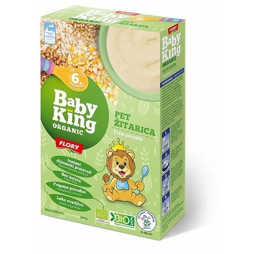 BABY KING pet žitarica organik 200g Cene