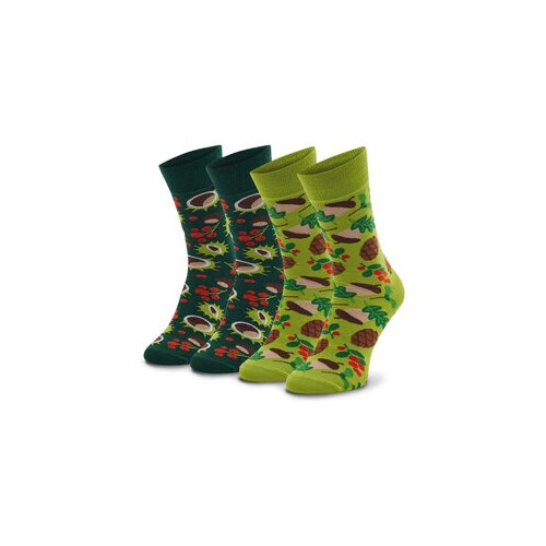 Zooksy Set 2 parov nisex visokih nogavic u Mixtury Leśne Zelena Slike